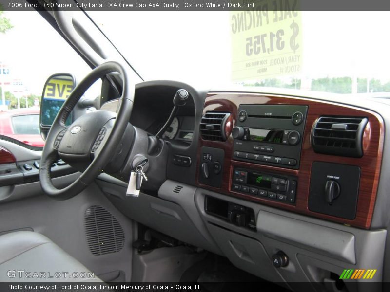 Oxford White / Dark Flint 2006 Ford F350 Super Duty Lariat FX4 Crew Cab 4x4 Dually