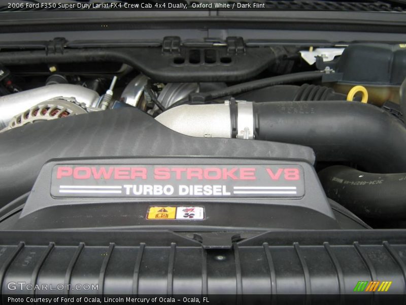 Oxford White / Dark Flint 2006 Ford F350 Super Duty Lariat FX4 Crew Cab 4x4 Dually