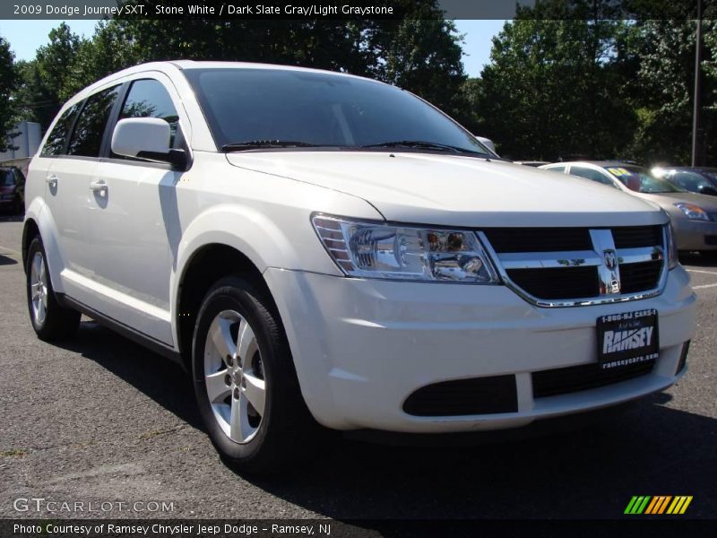 Stone White / Dark Slate Gray/Light Graystone 2009 Dodge Journey SXT