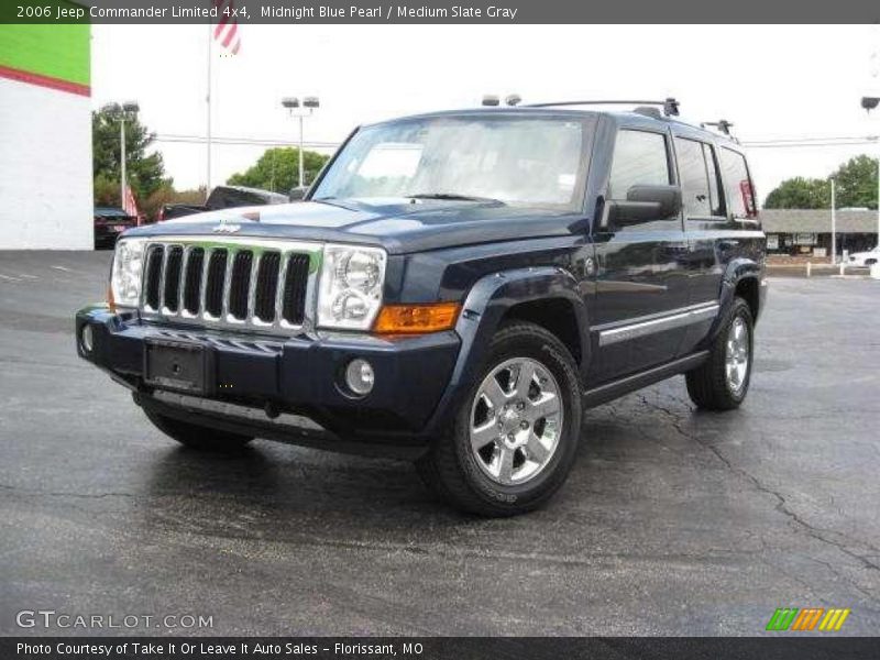 Midnight Blue Pearl / Medium Slate Gray 2006 Jeep Commander Limited 4x4