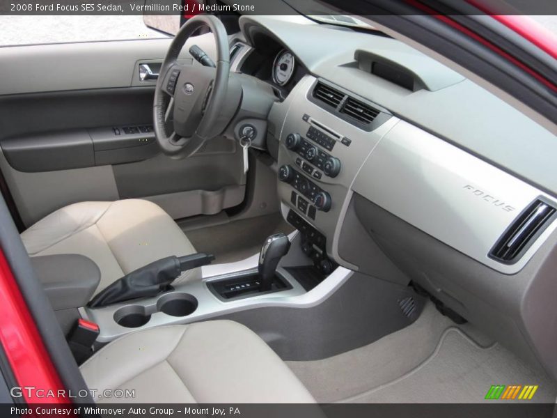 Vermillion Red / Medium Stone 2008 Ford Focus SES Sedan