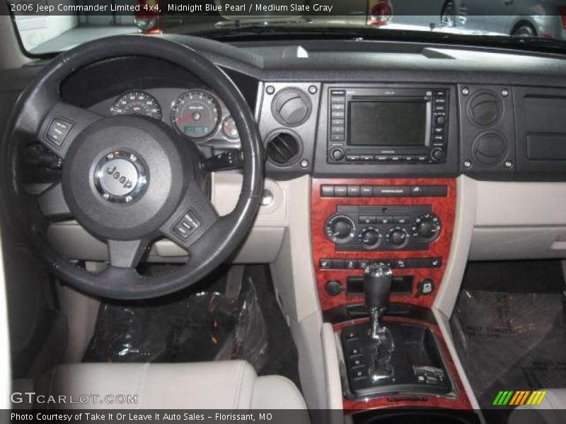 Midnight Blue Pearl / Medium Slate Gray 2006 Jeep Commander Limited 4x4