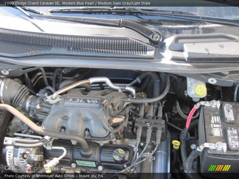 Modern Blue Pearl / Medium Slate Gray/Light Shale 2009 Dodge Grand Caravan SE