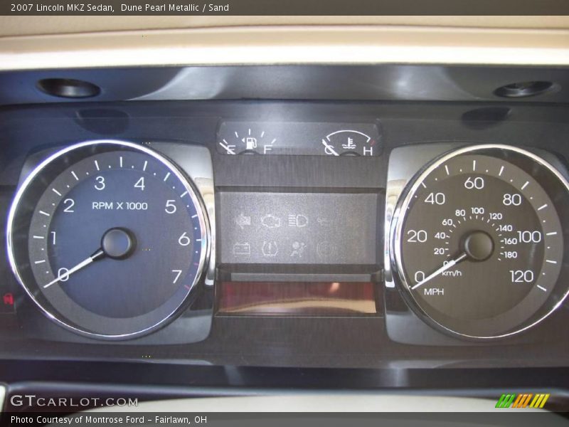 Dune Pearl Metallic / Sand 2007 Lincoln MKZ Sedan