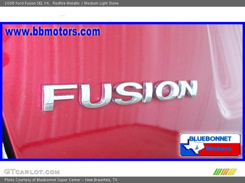 Redfire Metallic / Medium Light Stone 2008 Ford Fusion SEL V6