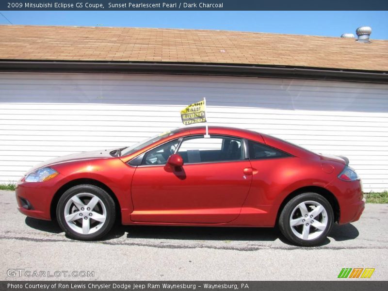 Sunset Pearlescent Pearl / Dark Charcoal 2009 Mitsubishi Eclipse GS Coupe