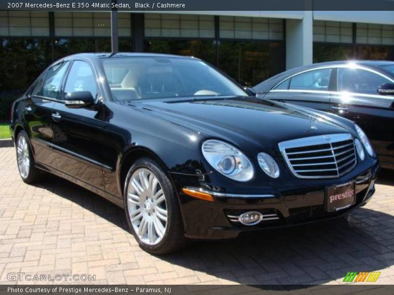 Black / Cashmere 2007 Mercedes-Benz E 350 4Matic Sedan