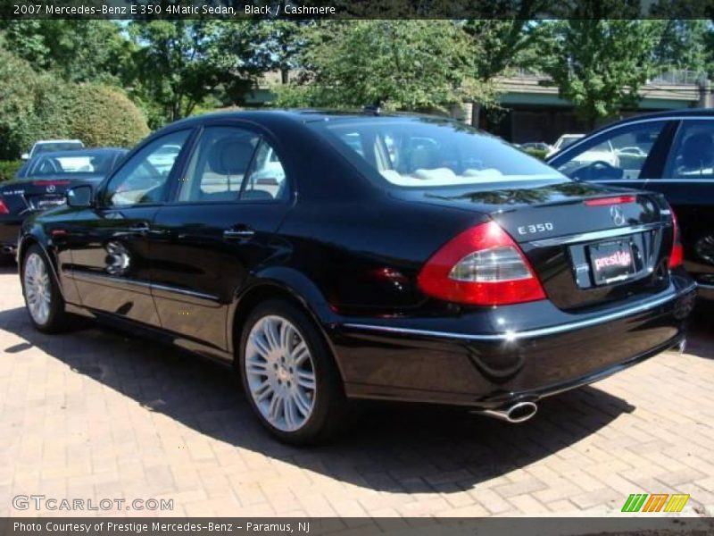 Black / Cashmere 2007 Mercedes-Benz E 350 4Matic Sedan