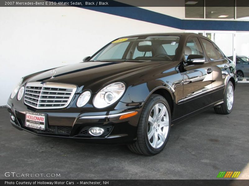 Black / Black 2007 Mercedes-Benz E 350 4Matic Sedan