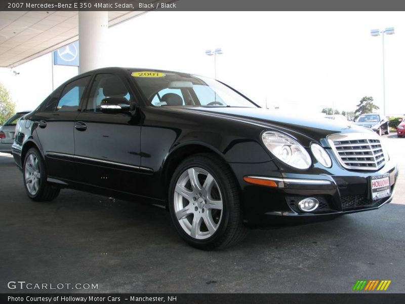 Black / Black 2007 Mercedes-Benz E 350 4Matic Sedan