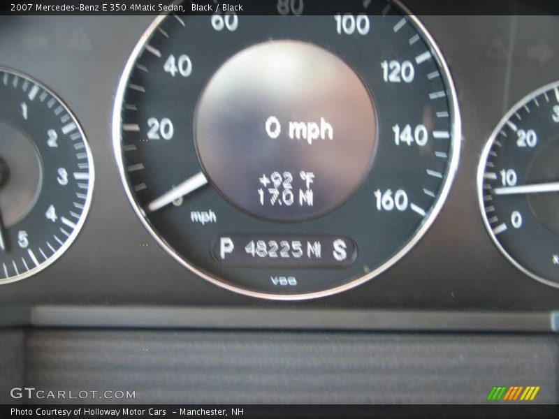 Black / Black 2007 Mercedes-Benz E 350 4Matic Sedan