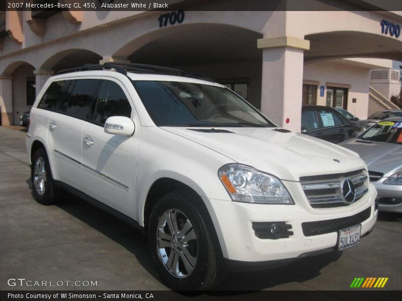 Alabaster White / Black 2007 Mercedes-Benz GL 450