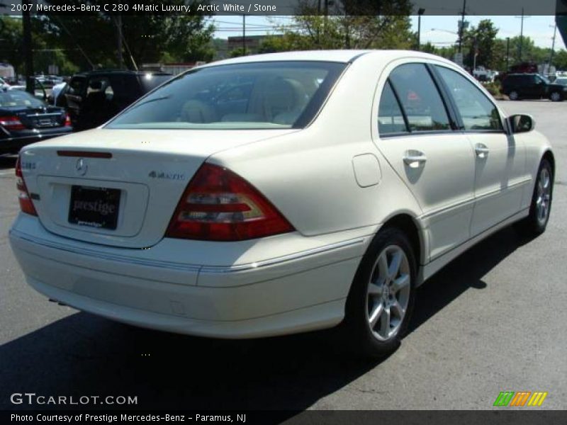 Arctic White / Stone 2007 Mercedes-Benz C 280 4Matic Luxury