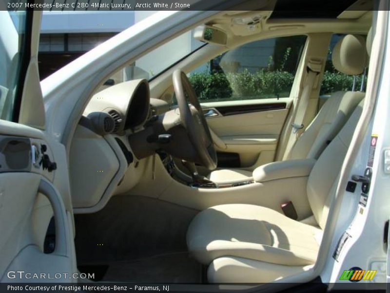 Arctic White / Stone 2007 Mercedes-Benz C 280 4Matic Luxury