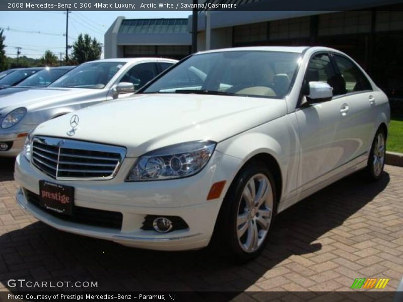 Arctic White / Savanna/Cashmere 2008 Mercedes-Benz C 300 4Matic Luxury