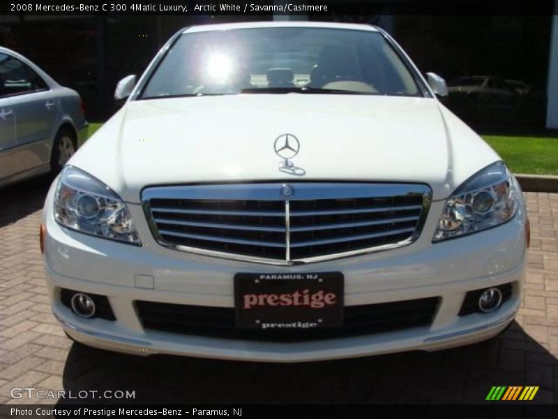Arctic White / Savanna/Cashmere 2008 Mercedes-Benz C 300 4Matic Luxury