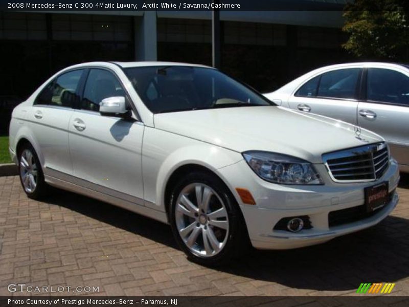 Arctic White / Savanna/Cashmere 2008 Mercedes-Benz C 300 4Matic Luxury