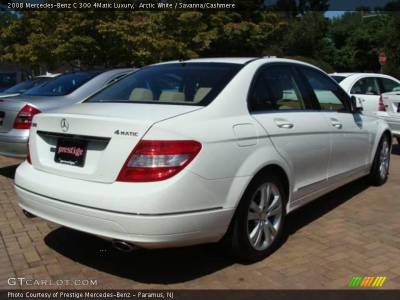 Arctic White / Savanna/Cashmere 2008 Mercedes-Benz C 300 4Matic Luxury