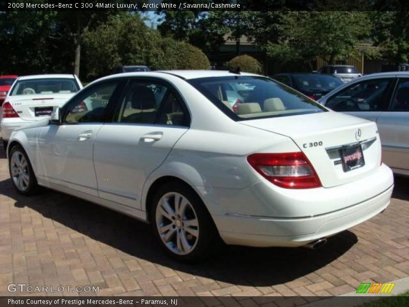 Arctic White / Savanna/Cashmere 2008 Mercedes-Benz C 300 4Matic Luxury