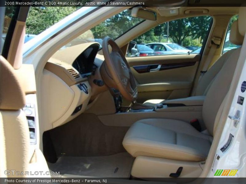 Arctic White / Savanna/Cashmere 2008 Mercedes-Benz C 300 4Matic Luxury