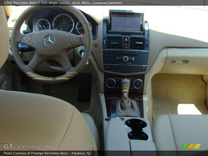 Arctic White / Savanna/Cashmere 2008 Mercedes-Benz C 300 4Matic Luxury
