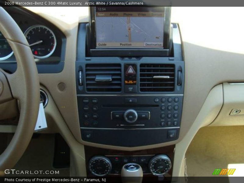 Arctic White / Savanna/Cashmere 2008 Mercedes-Benz C 300 4Matic Luxury