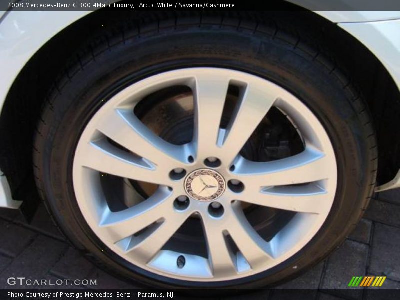 Arctic White / Savanna/Cashmere 2008 Mercedes-Benz C 300 4Matic Luxury