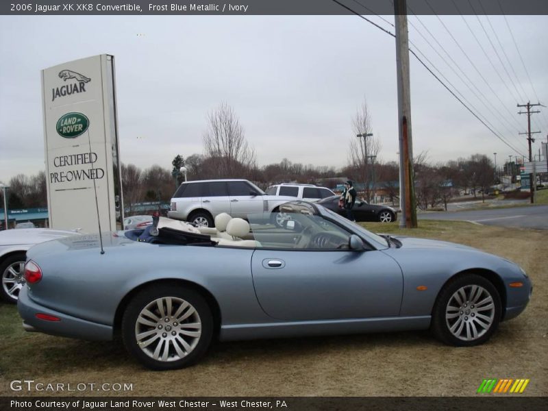 Frost Blue Metallic / Ivory 2006 Jaguar XK XK8 Convertible