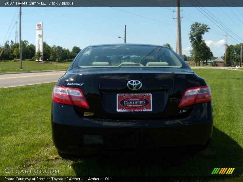 Black / Bisque 2007 Toyota Camry LE