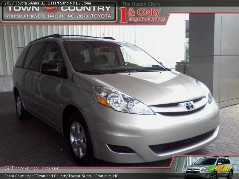 Desert Sand Mica / Stone 2007 Toyota Sienna LE