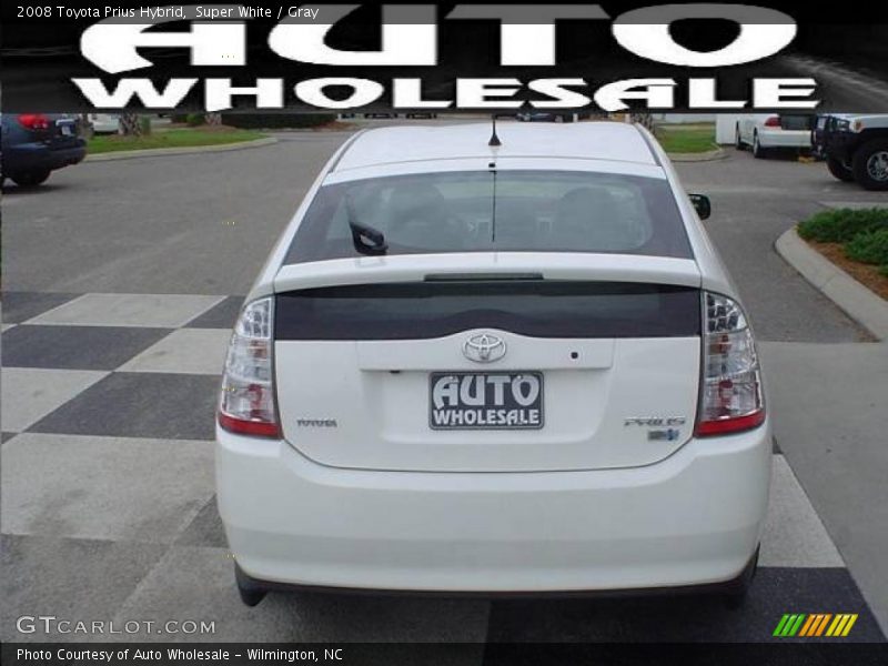Super White / Gray 2008 Toyota Prius Hybrid