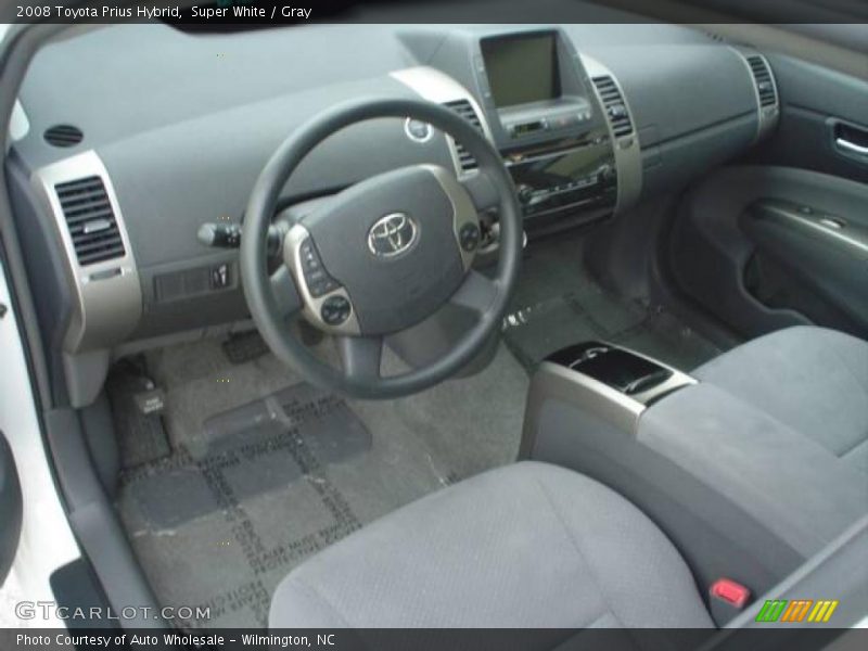 Super White / Gray 2008 Toyota Prius Hybrid