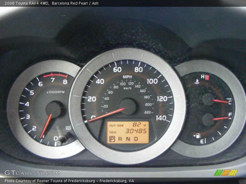 Barcelona Red Pearl / Ash 2008 Toyota RAV4 4WD