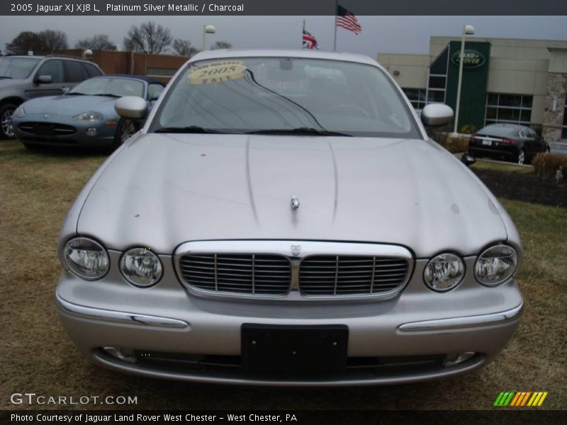 Platinum Silver Metallic / Charcoal 2005 Jaguar XJ XJ8 L