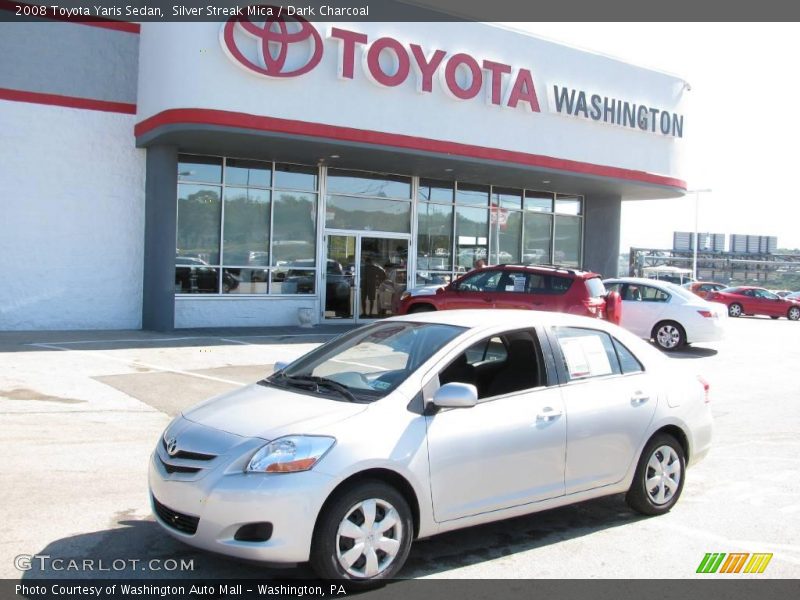 Silver Streak Mica / Dark Charcoal 2008 Toyota Yaris Sedan