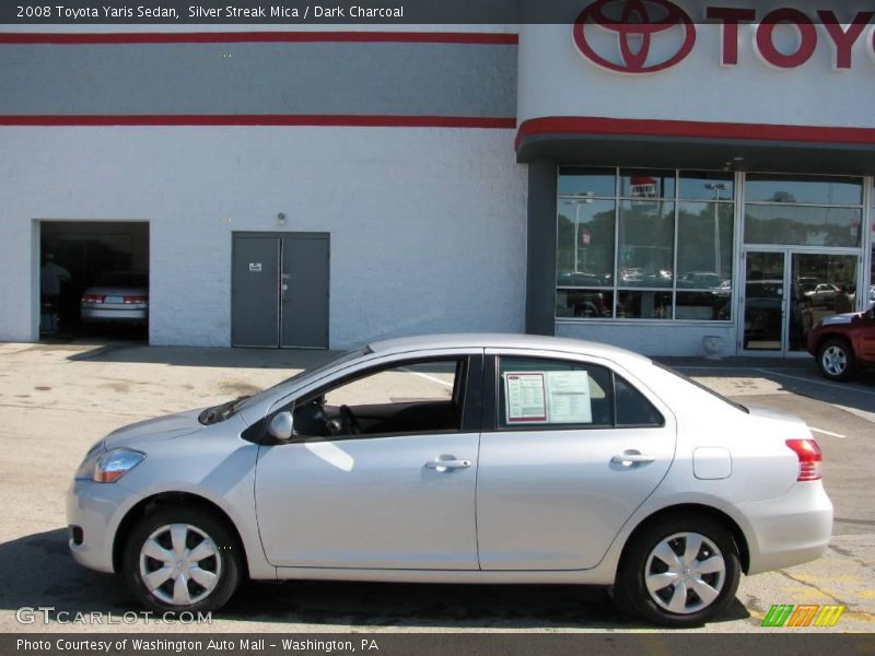 Silver Streak Mica / Dark Charcoal 2008 Toyota Yaris Sedan