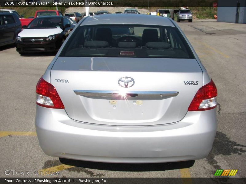 Silver Streak Mica / Dark Charcoal 2008 Toyota Yaris Sedan