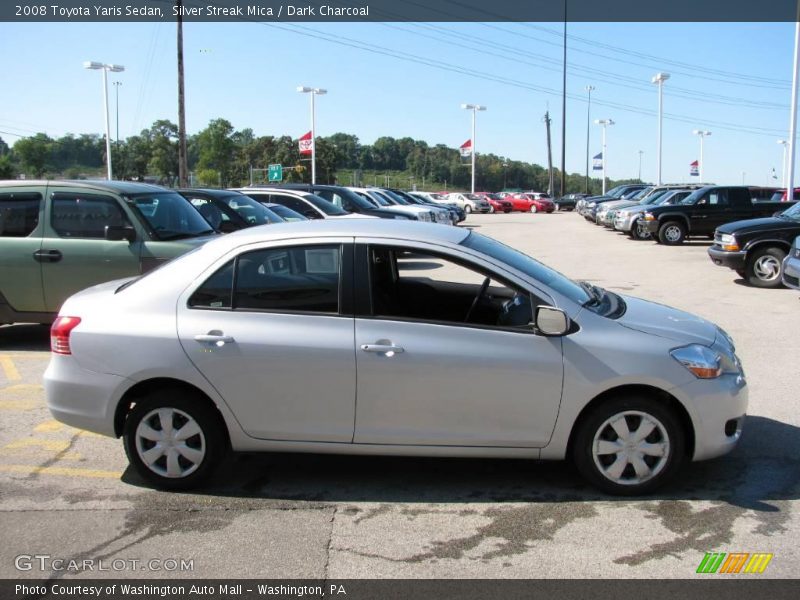 Silver Streak Mica / Dark Charcoal 2008 Toyota Yaris Sedan