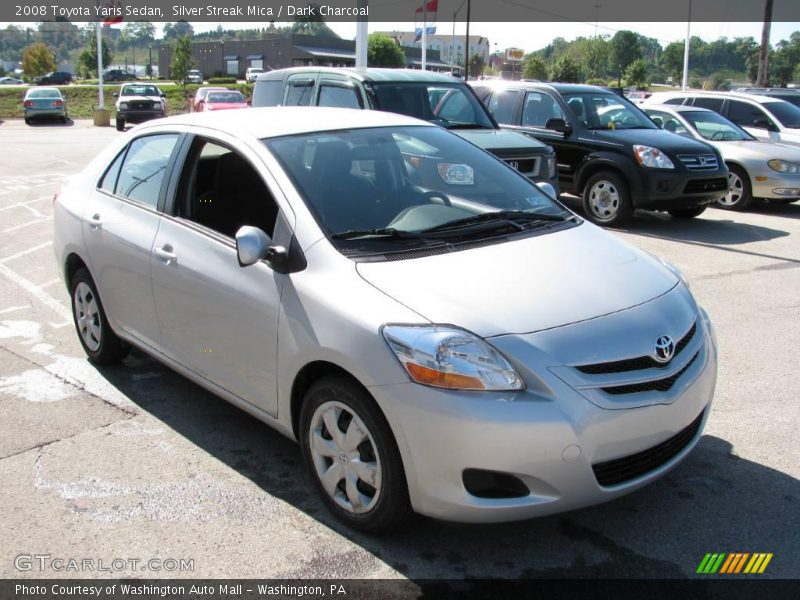Silver Streak Mica / Dark Charcoal 2008 Toyota Yaris Sedan
