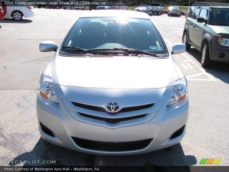 Silver Streak Mica / Dark Charcoal 2008 Toyota Yaris Sedan