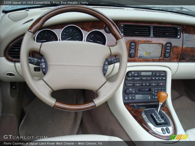 Frost Blue Metallic / Ivory 2006 Jaguar XK XK8 Convertible