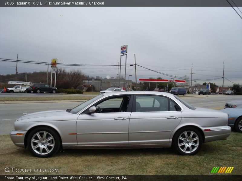 Platinum Silver Metallic / Charcoal 2005 Jaguar XJ XJ8 L