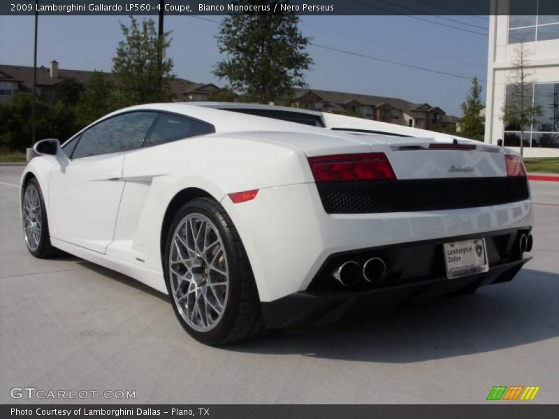 Bianco Monocerus / Nero Perseus 2009 Lamborghini Gallardo LP560-4 Coupe