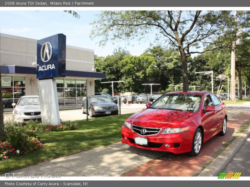 Milano Red / Parchment 2008 Acura TSX Sedan