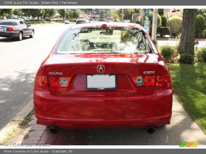 Milano Red / Parchment 2008 Acura TSX Sedan
