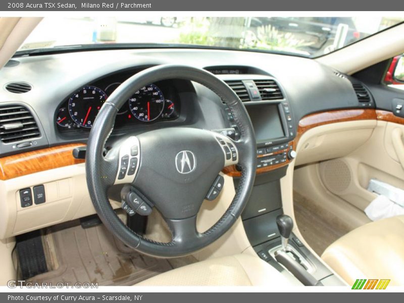 Milano Red / Parchment 2008 Acura TSX Sedan