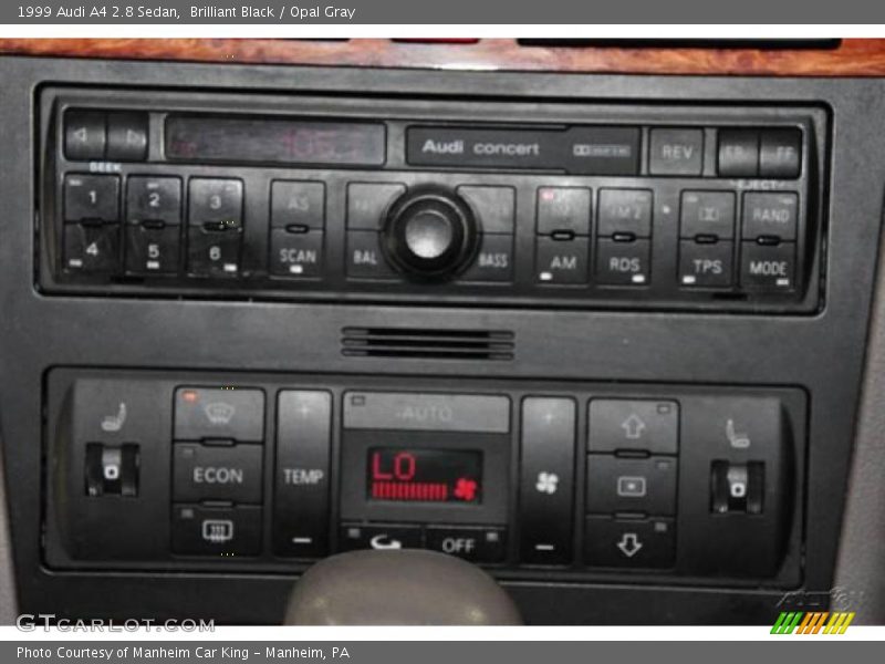 Brilliant Black / Opal Gray 1999 Audi A4 2.8 Sedan