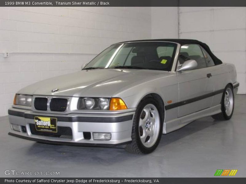 Titanium Silver Metallic / Black 1999 BMW M3 Convertible