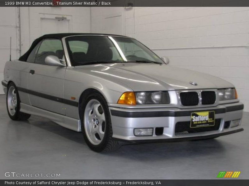 Titanium Silver Metallic / Black 1999 BMW M3 Convertible