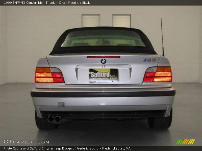 Titanium Silver Metallic / Black 1999 BMW M3 Convertible